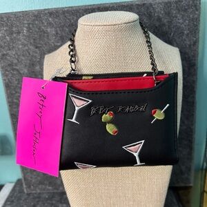 Betsey Johnson bifold martini wallet NWT